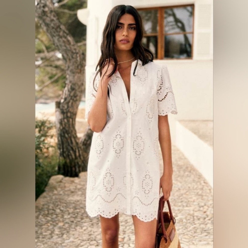 Sézane ELVINA Eyelet Dress